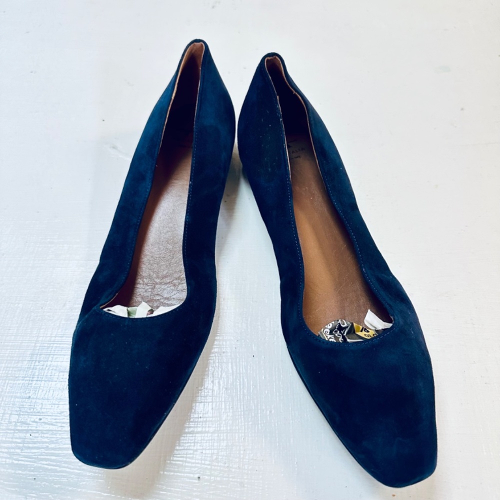 AQUATALIA suede navy  size 9.5 - Picture 3 of 10